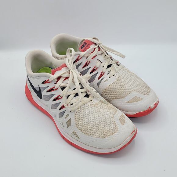 Nike Free 5.0 642198-106 white red Men\'s size 8 main image 5